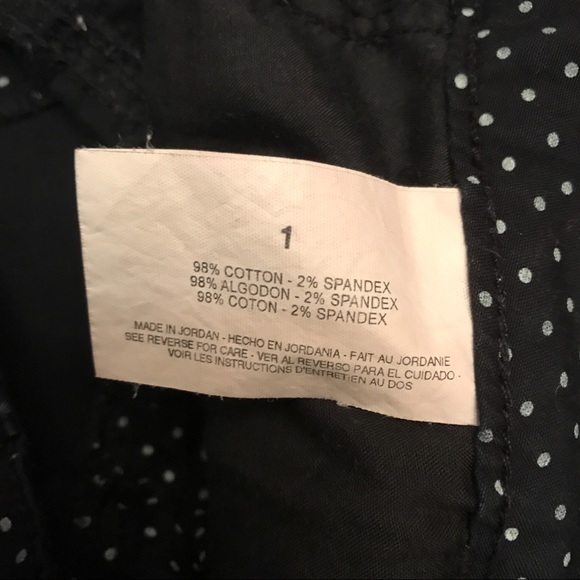 Black with White Polka Dots Pleated Shorts - Picture 4 of 6